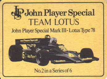 JPS Lotus 78 Beermat