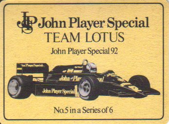 JPS Lotus 92 Beermat