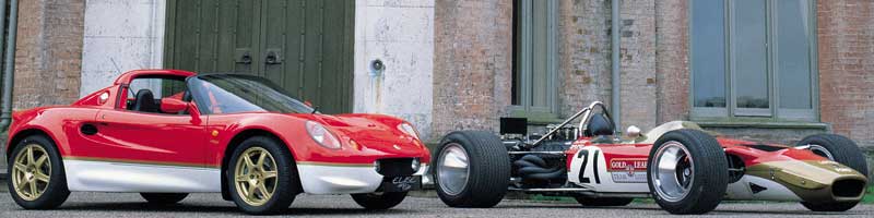 The Elise Type 49 and a Lotus 49B